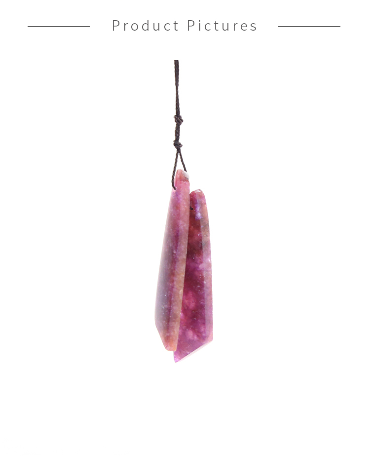 New Competitive Lepidolite Gem Pendant for DIY Jewelry Gemstone Necklace Making