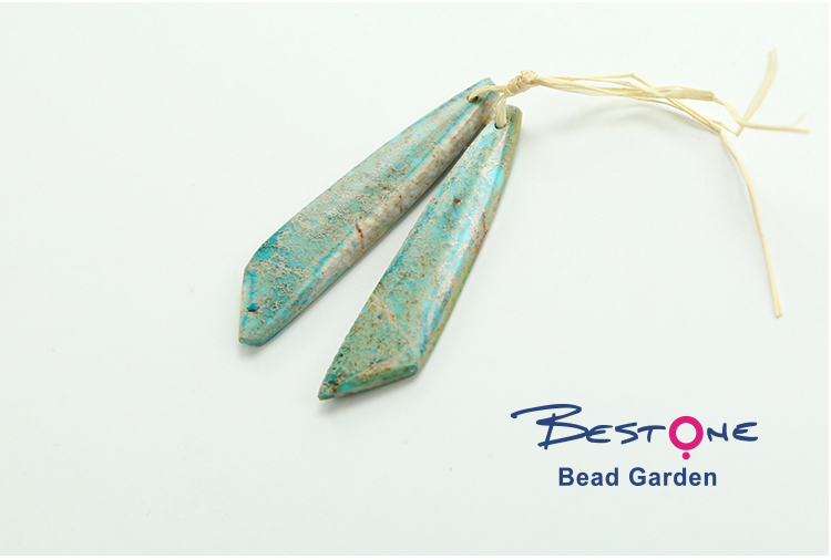 Impression Jasper Gem Pendant for DIY Jewelry Gemstone Necklace Making