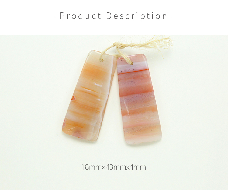 Wholesale Striped Agate Gem Pendant for DIY Jewelry Gemstone Necklace Making