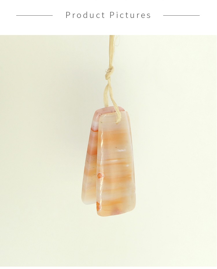 Wholesale Striped Agate Gem Pendant for DIY Jewelry Gemstone Necklace Making