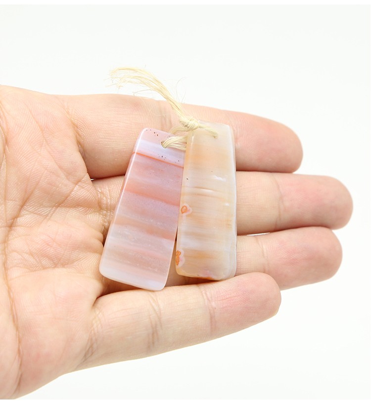 Wholesale Striped Agate Gem Pendant for DIY Jewelry Gemstone Necklace Making