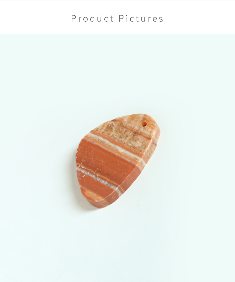Natural Pork Stone Gem Pendant for DIY Jewelry Gemstone Necklace Making