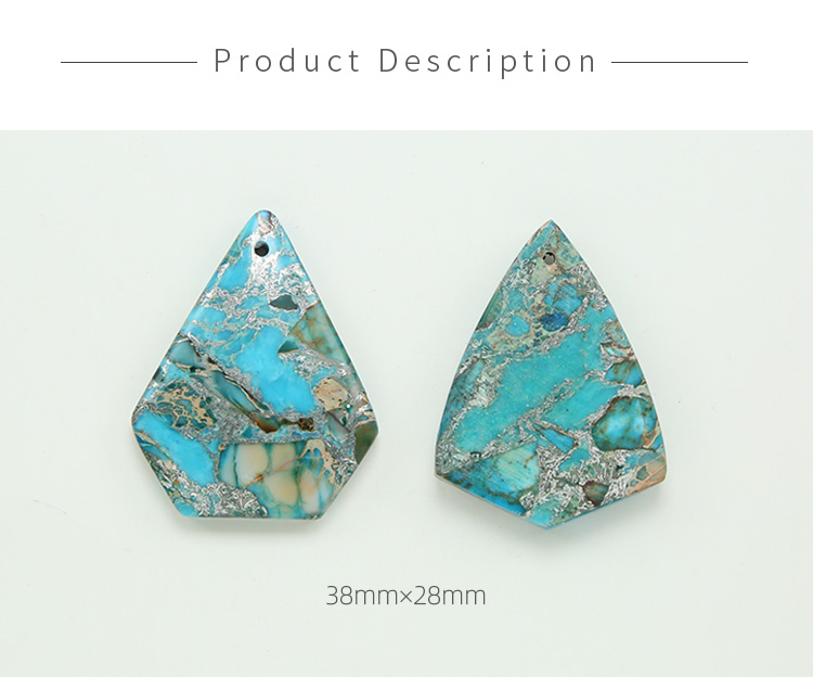 Imperial Jasper  Impression Jasper Gem Pendant for DIY Jewelry Gemstone Necklace Making