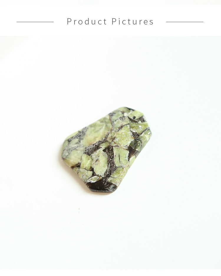 Composite Peridot Gem Pendant for DIY Jewelry Gemstone Necklace Making