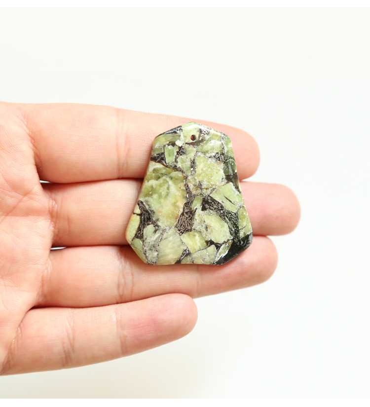 Composite Peridot Gem Pendant for DIY Jewelry Gemstone Necklace Making