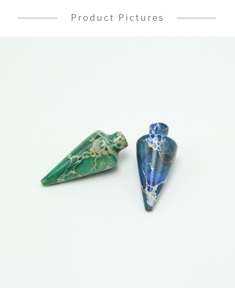 Multi Color Imperial Jasper Impression Jasper Gem Pendant for DIY Jewelry Gemstone Necklace Making