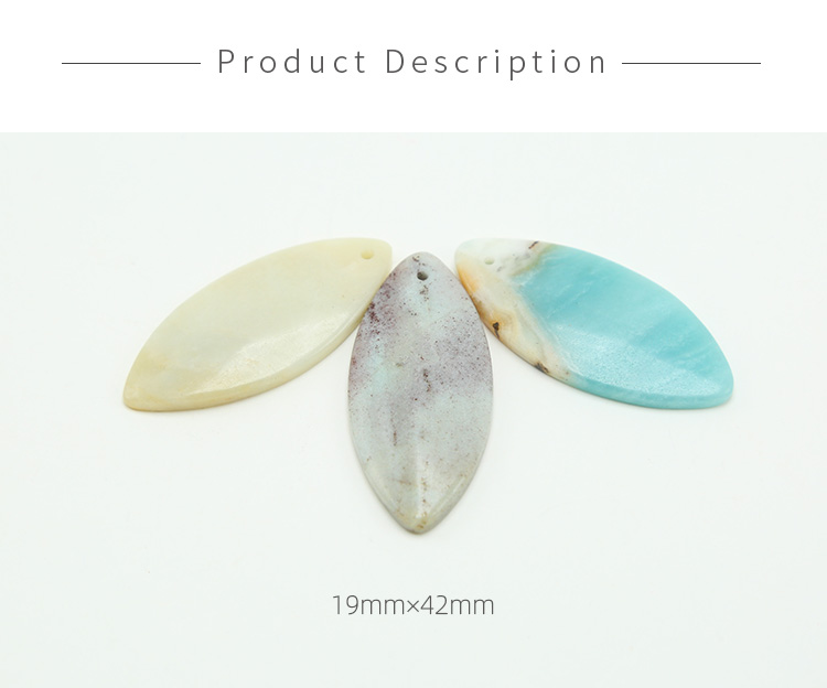 Natural Amazonite Gem Pendant for DIY Jewelry Gemstone Necklace Making