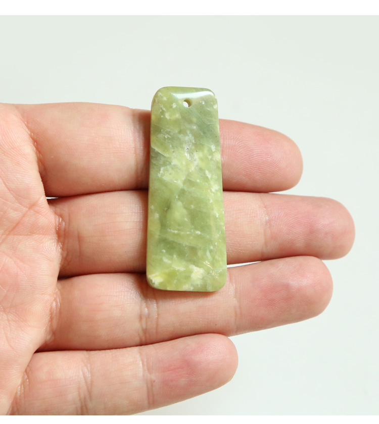 Hot Sell Peridot Gem Pendant Trapezoid for DIY Jewelry Gemstone Necklace Making