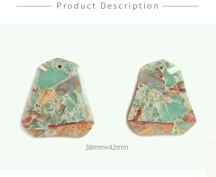 New Snakeskin Jasper Gem Pendant for DIY Jewelry Gemstone Necklace Making