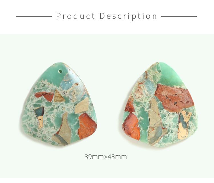 Snakeskin Jasper Gem Pendant for DIY Jewelry Gemstone Necklace Making