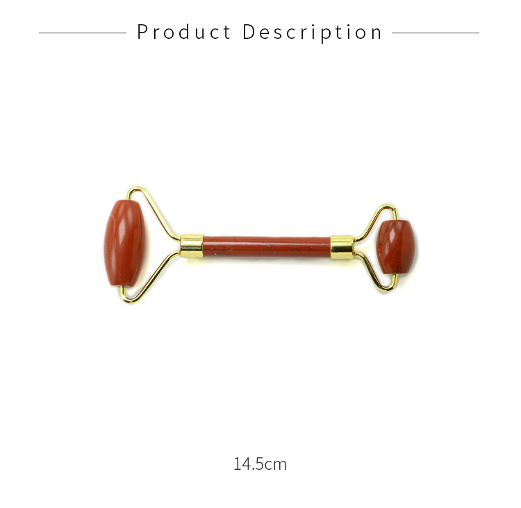 Natural Red Jasper Facial Roller Gemstone Skin Care Beauty Product