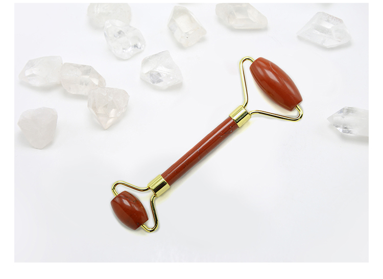 Natural Red Jasper Facial Roller Gemstone Skin Care Beauty Product