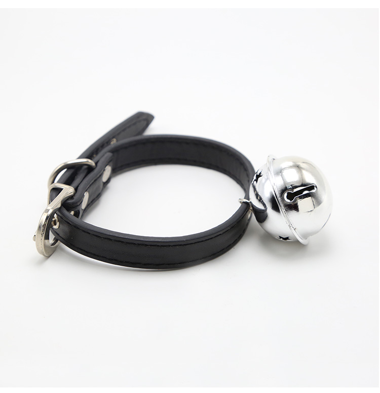 Black PU Collar Pet Necklace Pet Choker with Bell For Dog Cat Pet Jewelry Bead Jewelry
