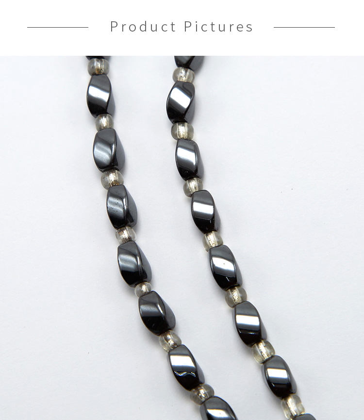 8x5mm Hematite Twist Beads