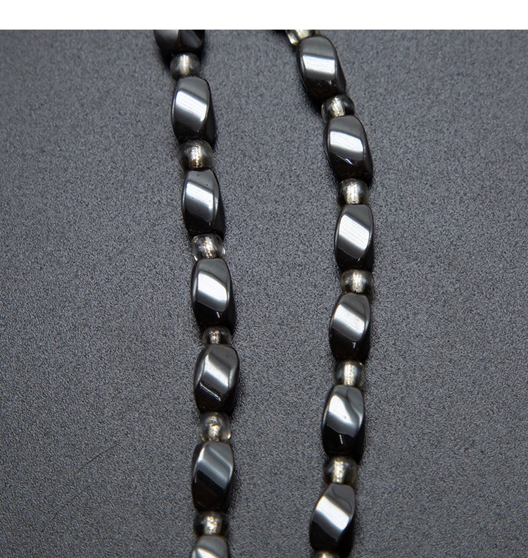 8x5mm Hematite Twist Beads