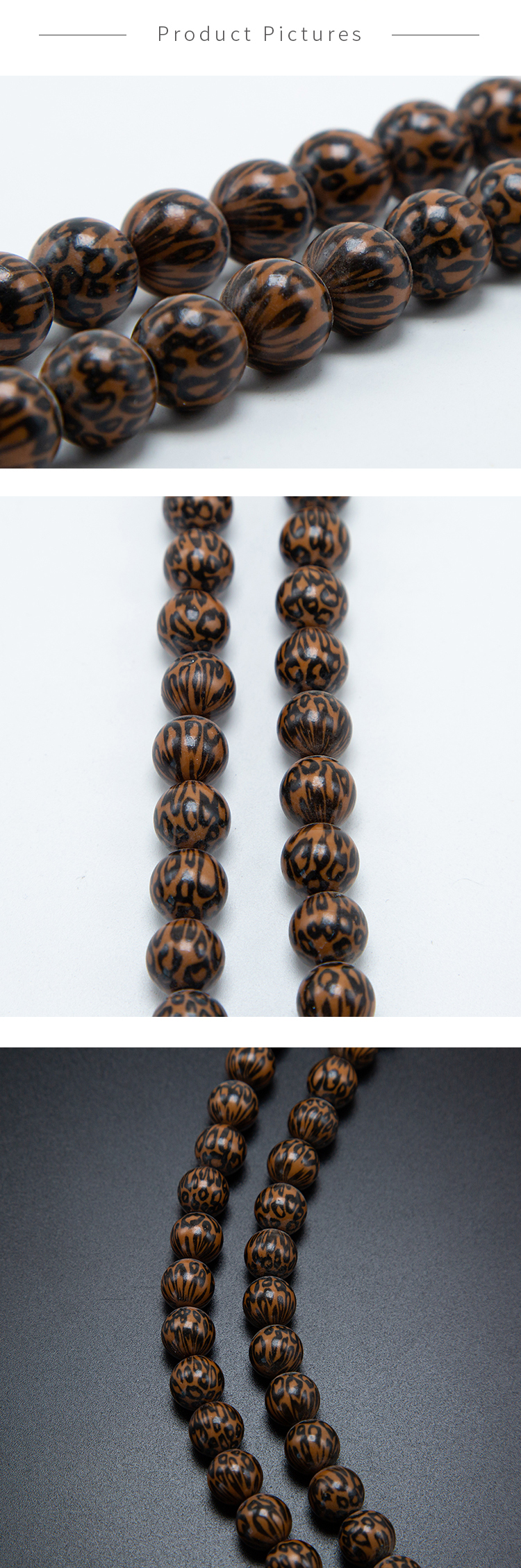 12mm Acrylic Round Beads Leopard Bead