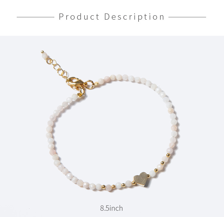 Bestone 3mm Pink Auenturine Bracelet