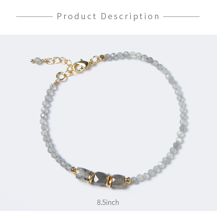 Bestone  3mm Labradorite Bracelet