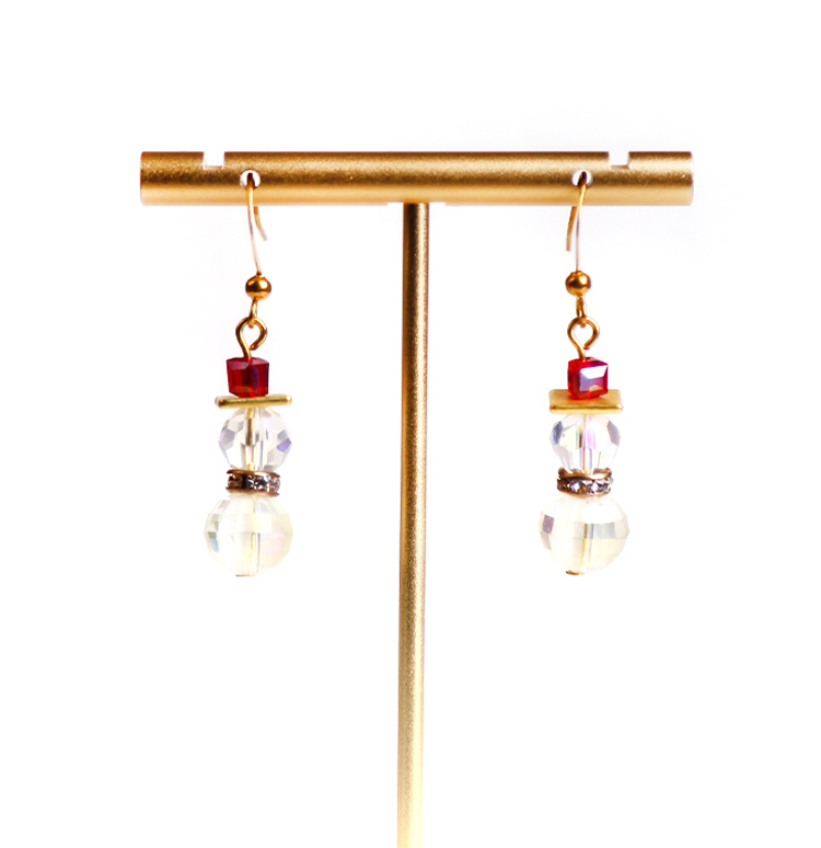 Christmas Acrylic snow man Earrings