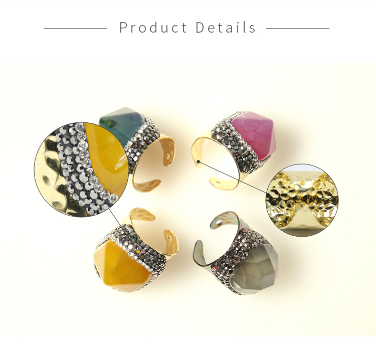 Yellow Agate Ring
