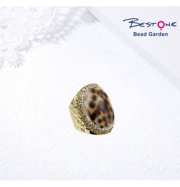 Tiger Cowrie Shell Ring