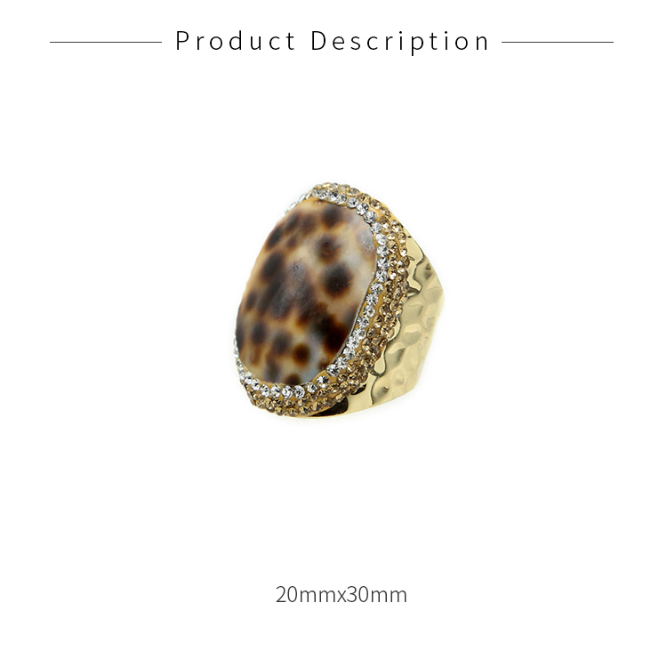 Tiger Cowrie Shell Ring