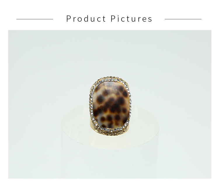 Tiger Cowrie Shell Ring