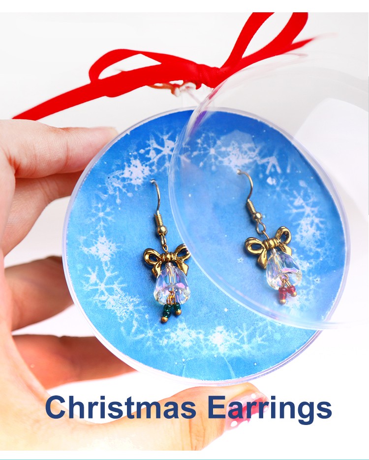 Christmas gift box acrylic earrings