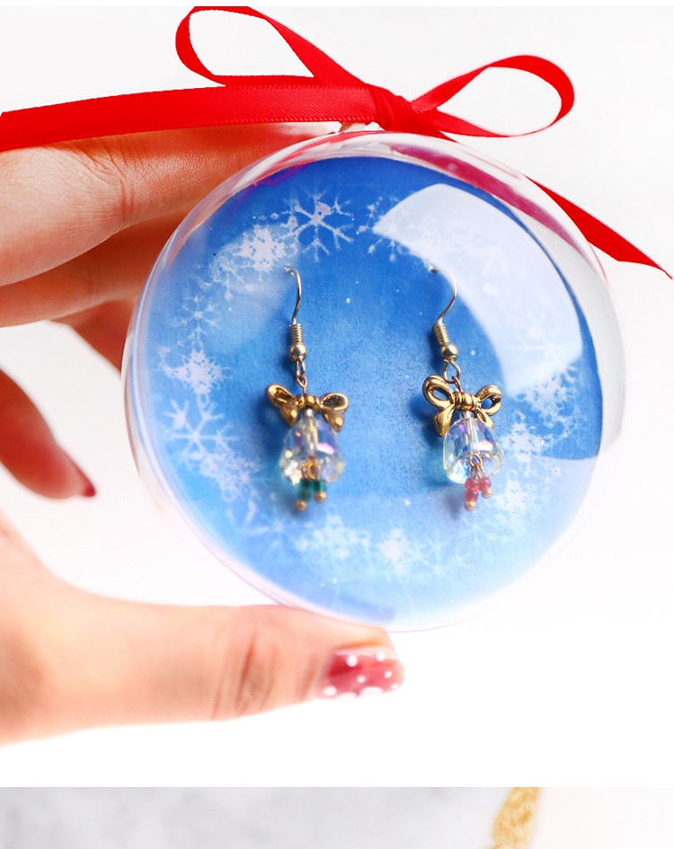 Christmas gift box acrylic earrings