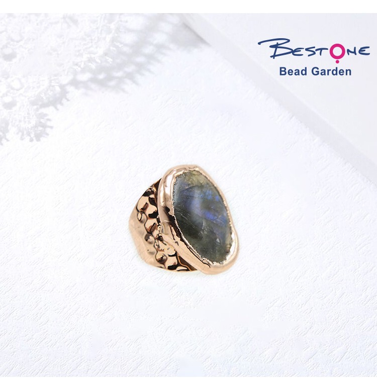 Labradorite Ring Gold Plated