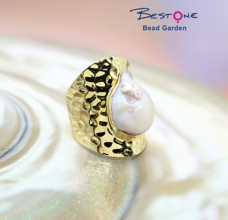 Shell Ring White Pearl Ring