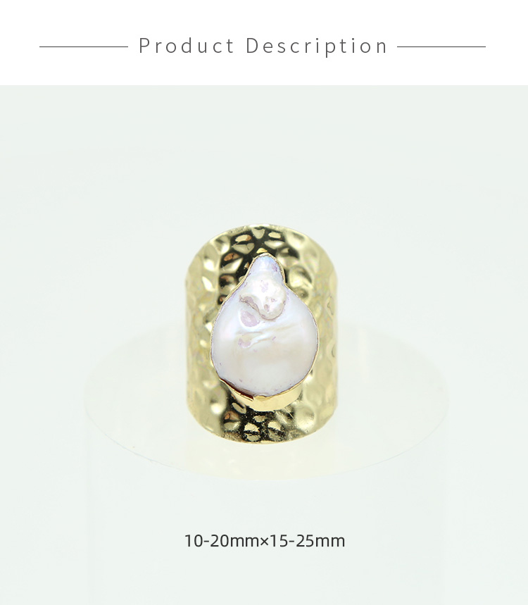 Shell Ring White Pearl Ring