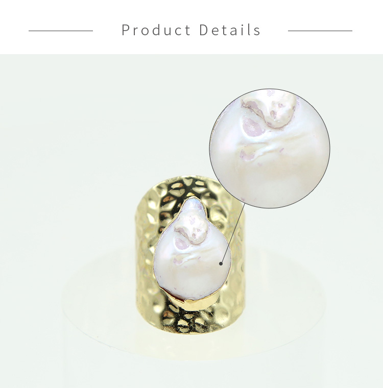 Shell Ring White Pearl Ring