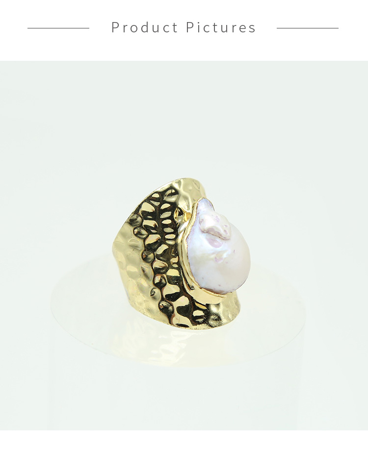 Shell Ring White Pearl Ring