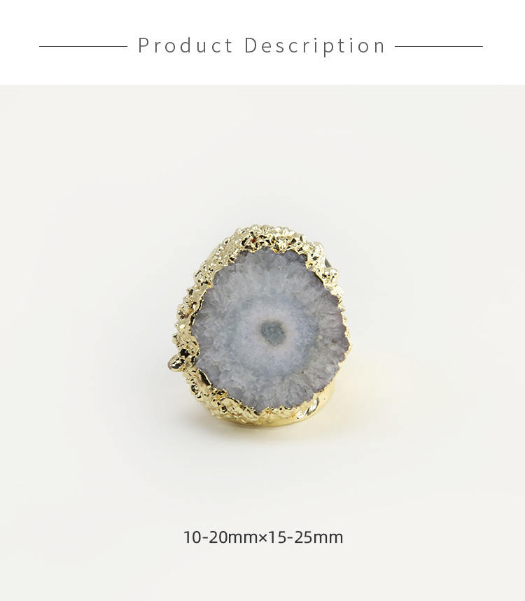 druzy stone rings