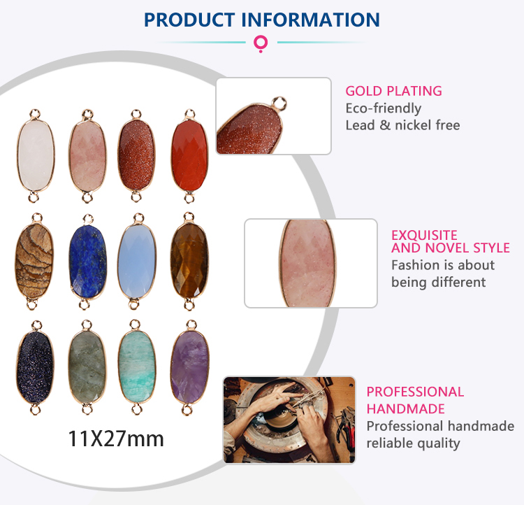 Oval Shape Pendant Charm