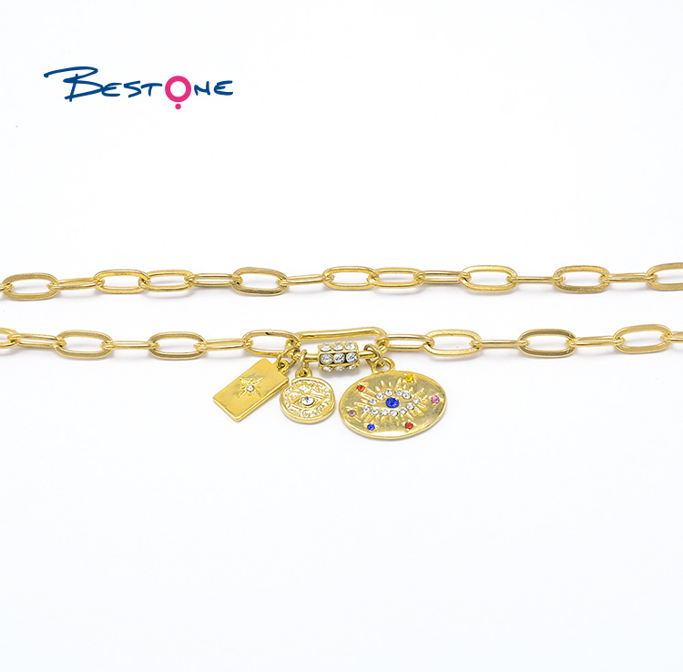 Paperclip Gold Chian Necklace