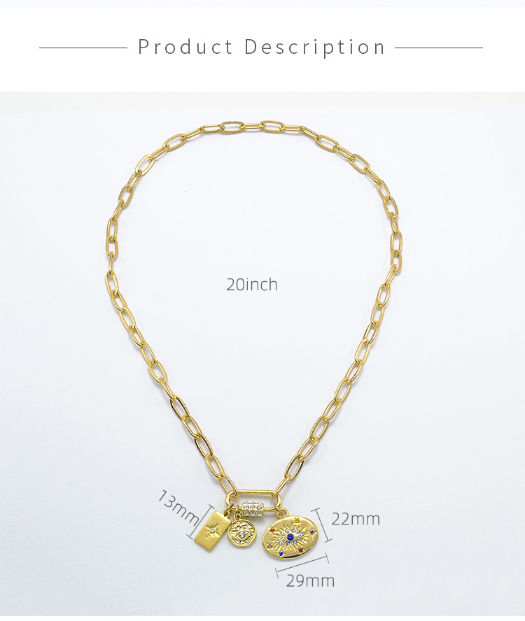 Paperclip Gold Chian Necklace