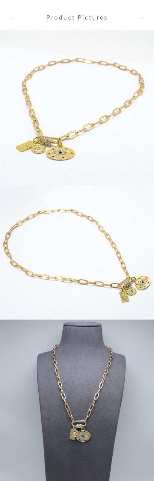 Paperclip Gold Chian Necklace