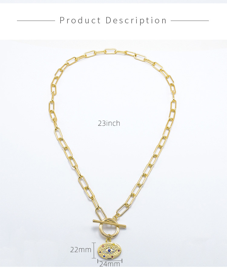 Paperclip Gold Chian Necklace