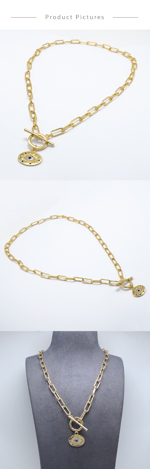 Paperclip Gold Chian Necklace