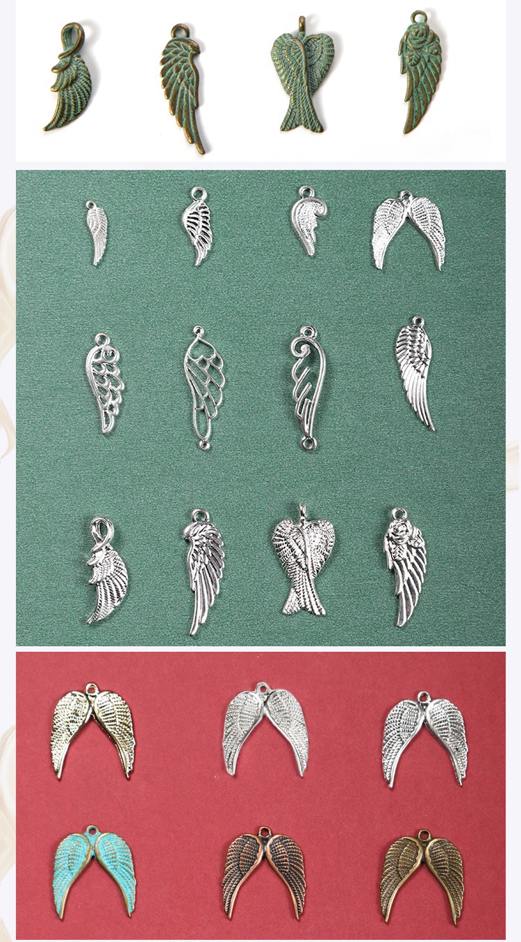 Metal Angel Wing Charm