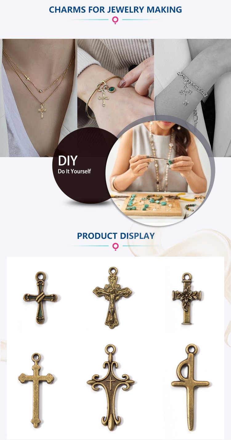 Metal Cross Charm