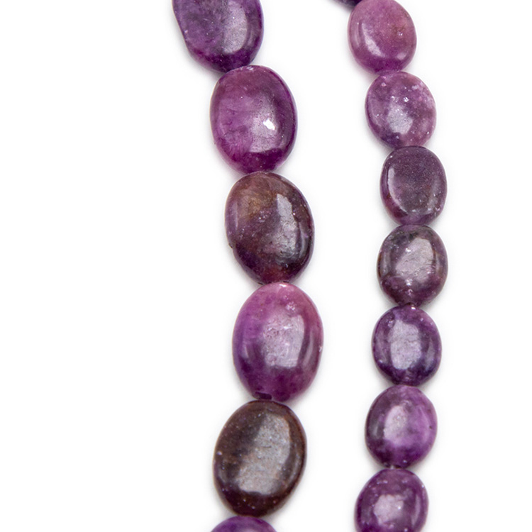 lepidolite Oval Beads