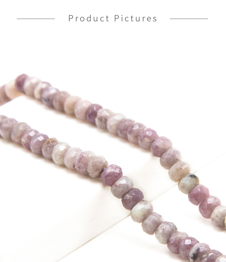 Pink Tourmaline Faceted Rondelle Beads