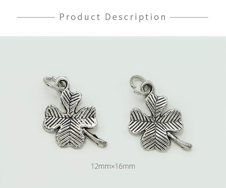 Leaf Clover Antique Silver Charm