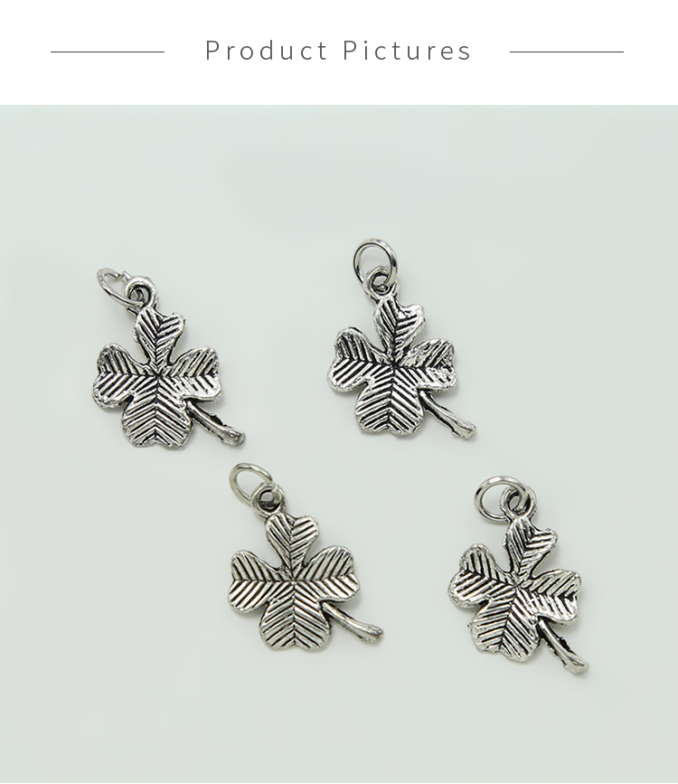 Leaf Clover Antique Silver Charm