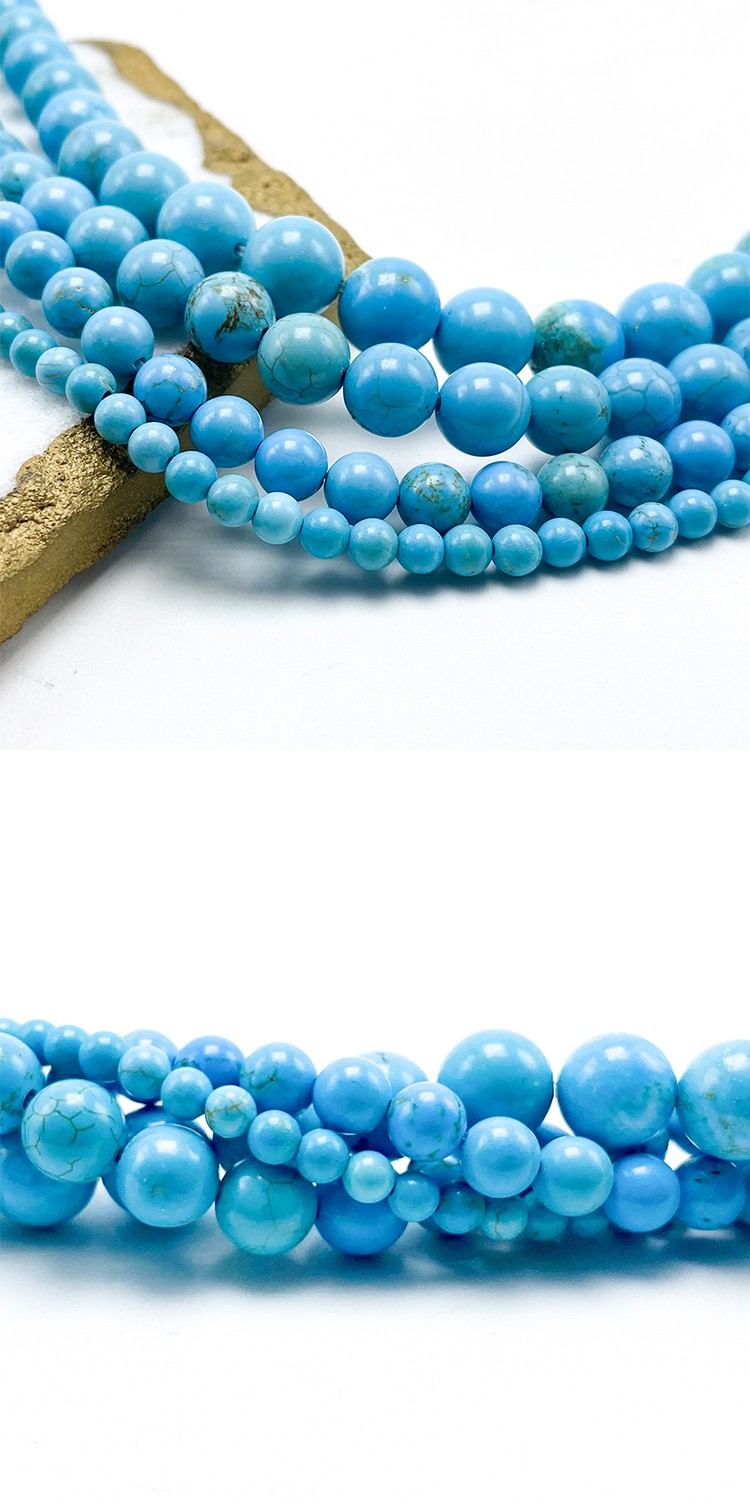 4/6/8/10mm Turquoise Round Beads