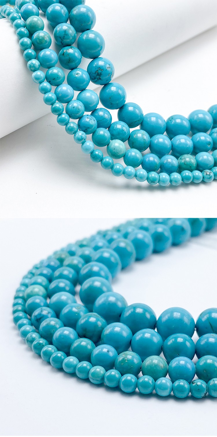 4/6/8/10mm Turquoise Round Beads