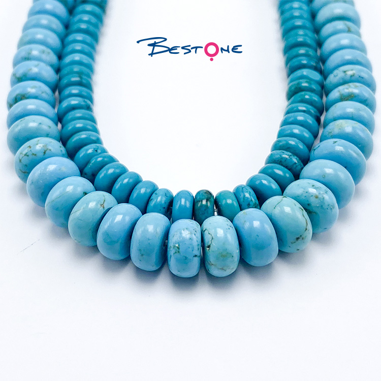 3*6mm Turquoise Faceted Rondelle Beads